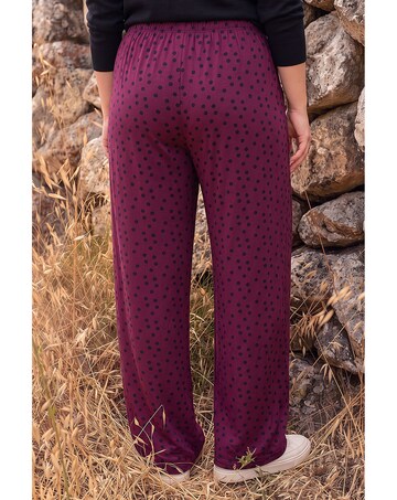 Roman Curve Spot Wide Leg Trouser