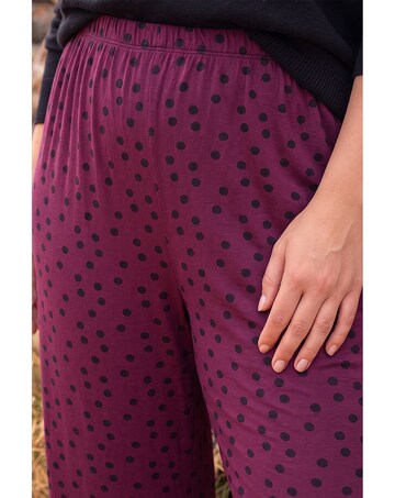 Roman Curve Spot Wide Leg Trouser