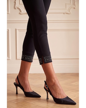 Roman Sparkly Cropped Stretch Trouser