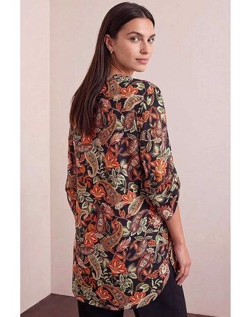 Roman Paisley Longline Top