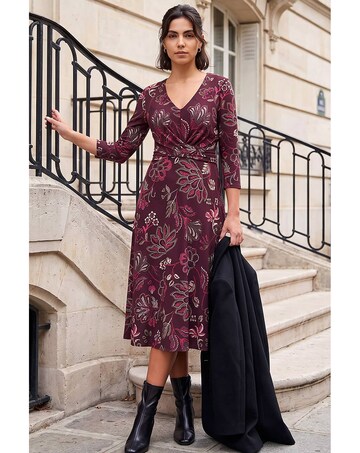 Roman Floral Leaf Cross Dress
