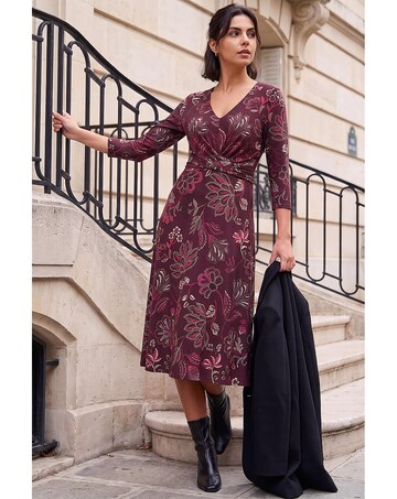 Roman Floral Leaf Cross Dress