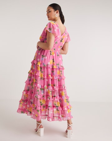 Simply Beautiful Floral Tiered Maxi Dress