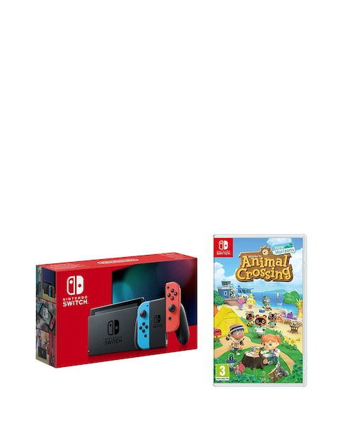 Nintendo Switch Neon 1.1 + Animal Crossing New Horizons Bundle