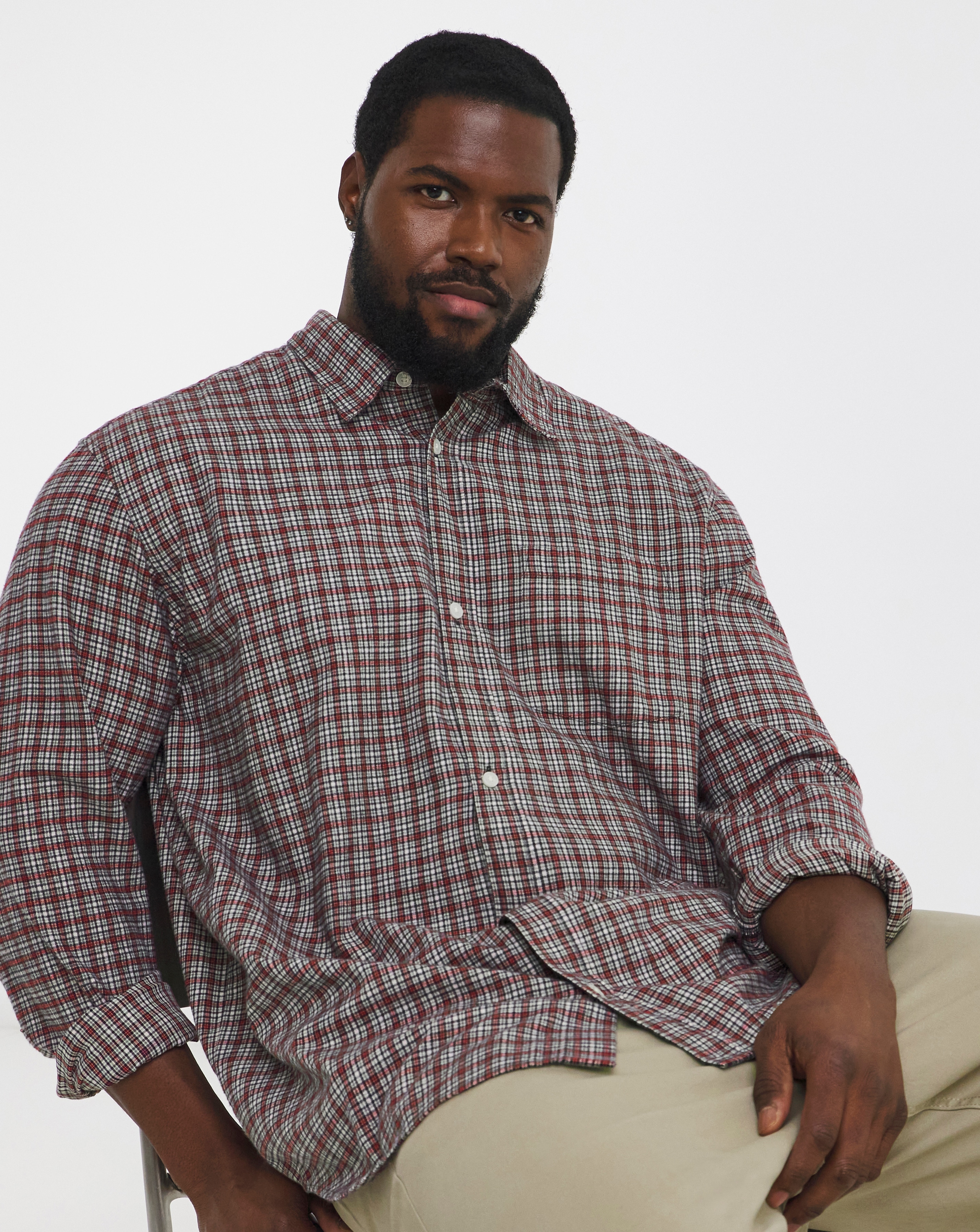 Jack & Jones Meadow Check Shirt - Red