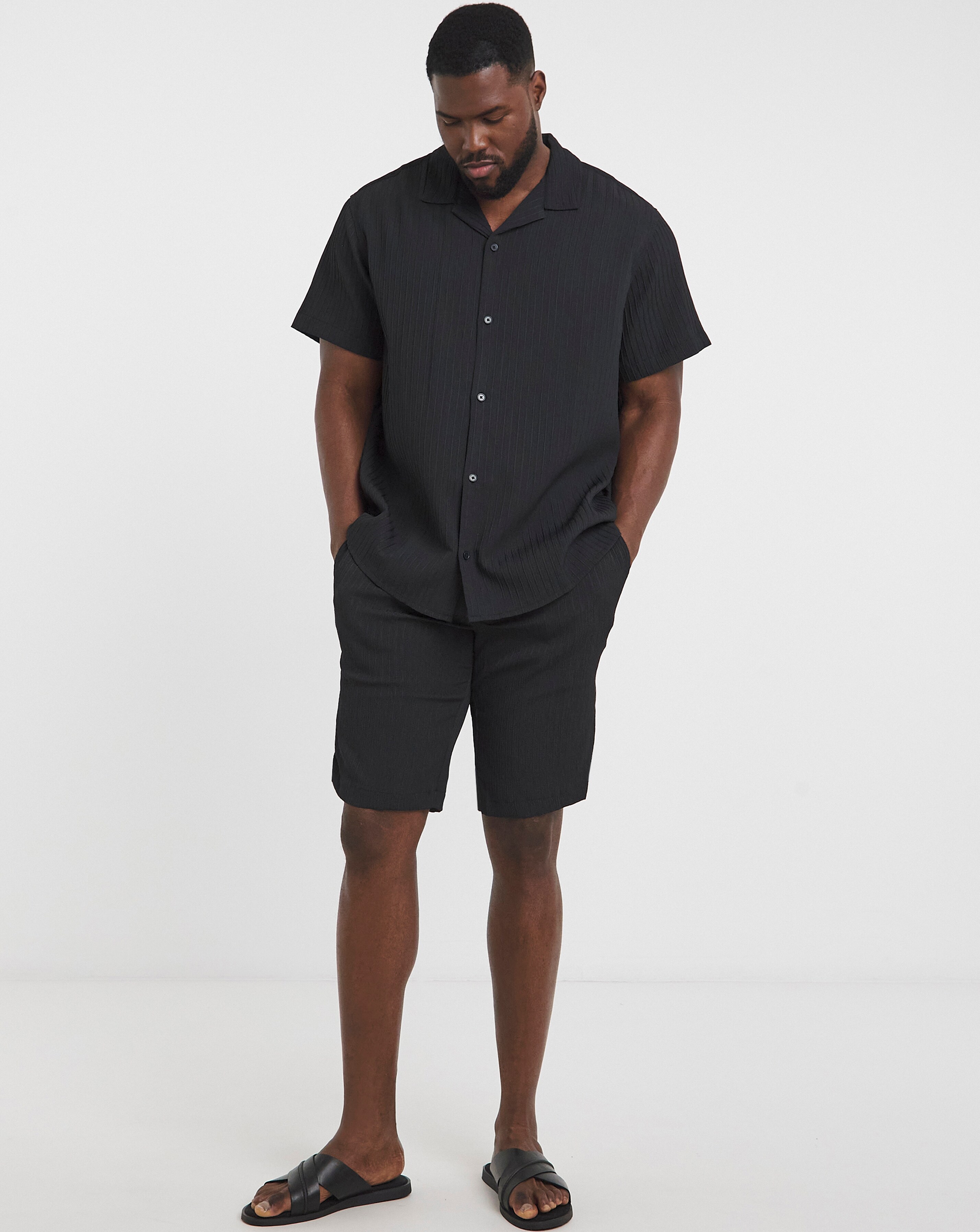 Jack & Jones Textured Shirt Short Set