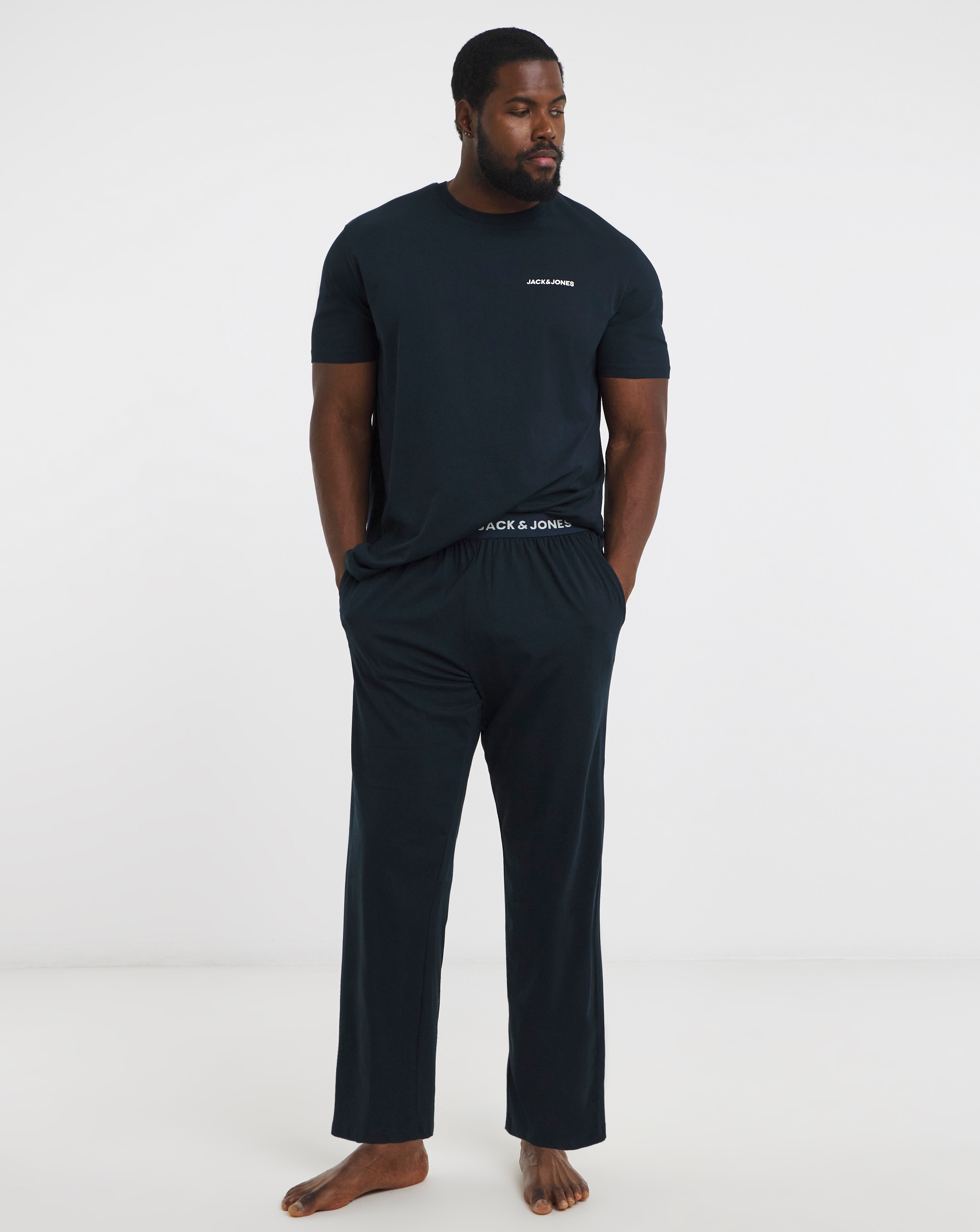 Jack & Jones Everest Logo PJ Set - Navy