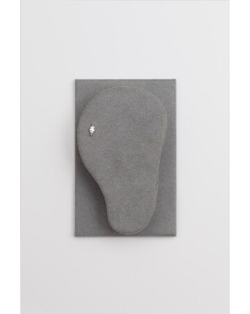 Inicio Silver Plated Recycled Cubic Zirconia Mini Navette Earrings - Gift Pouch