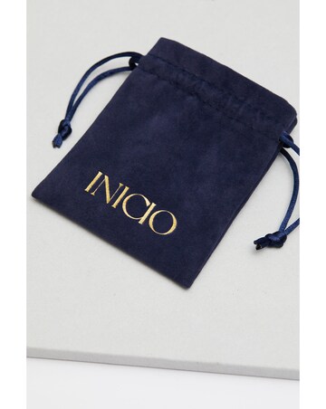 Inicio Silver Plated Recycled Cubic Zirconia Mini Navette Earrings - Gift Pouch