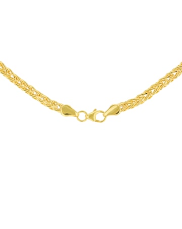 9ct Yellow Gold Flat Woven Chain