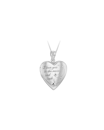 Sterling Silver Heart Locket Necklace