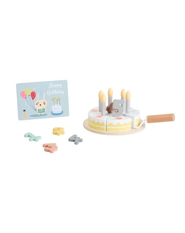 Wooden Birthday Cake Set