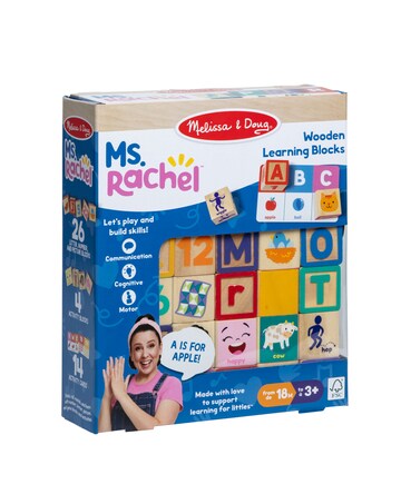 Ms. Rachel Wooden Learning Blocks