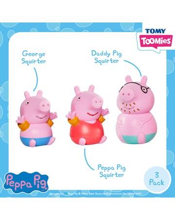 Daddy Pig, Peppa & George Bath Squirters