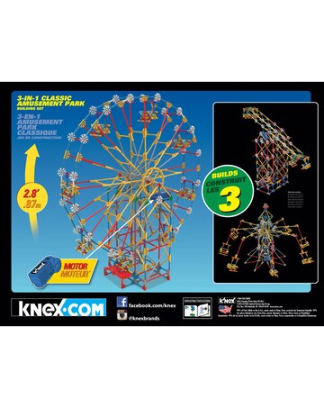 K'Nex 3 in 1 Amusement Park Building Set