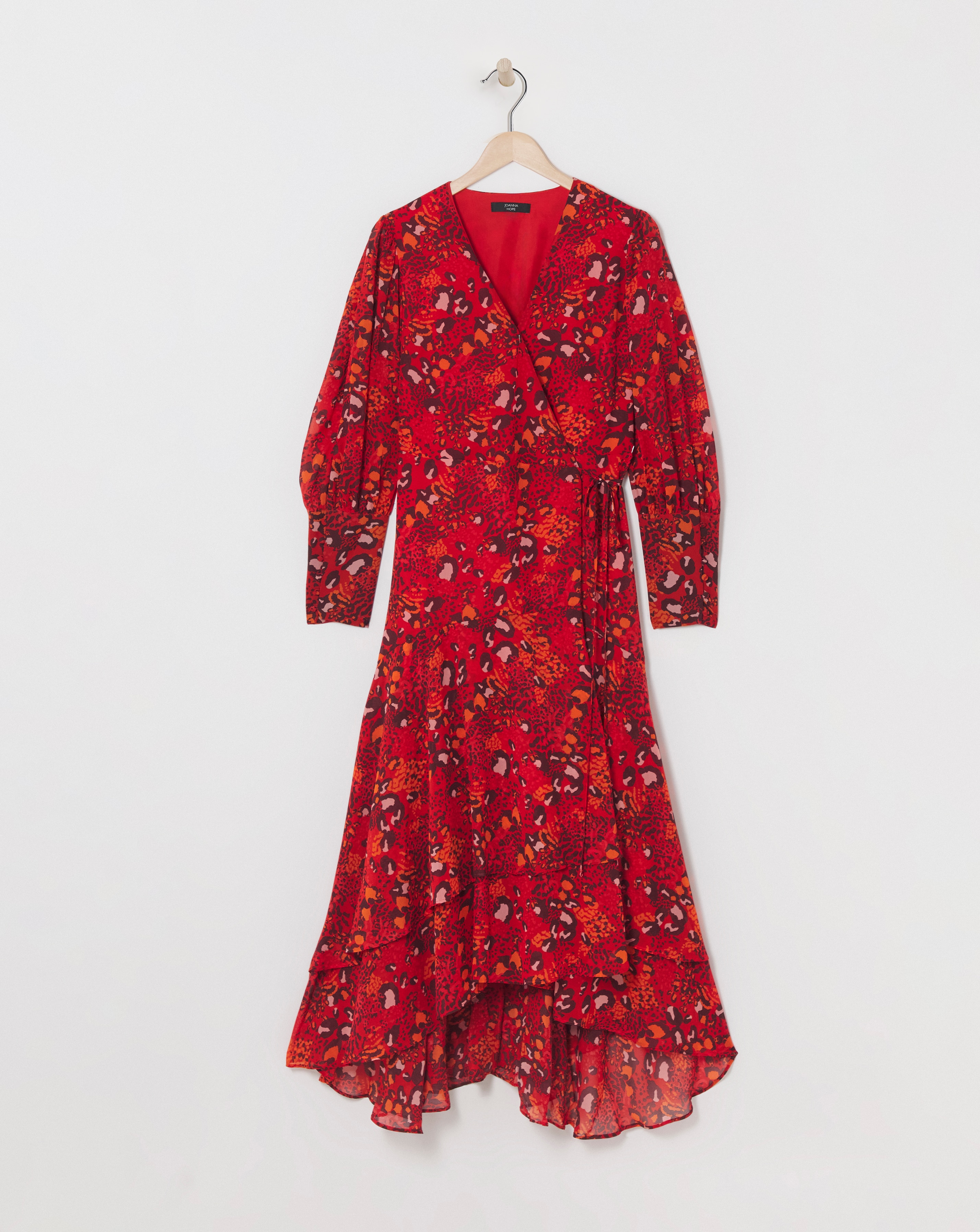 Joanna Hope Printed Wrap Midi Dress