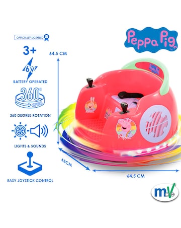 Peppa Pig 6V Electric Bumper Car Ride On
