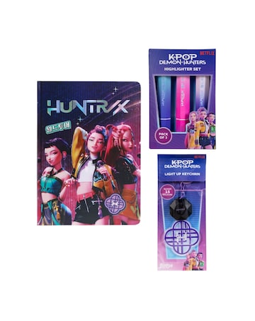 K-Pop Demon Hunters Notebook, Highlighter & Keychain