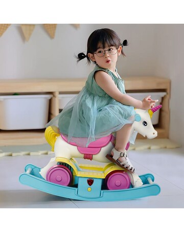 Rainbow Unicorn Train/Rocker 2 in 1
