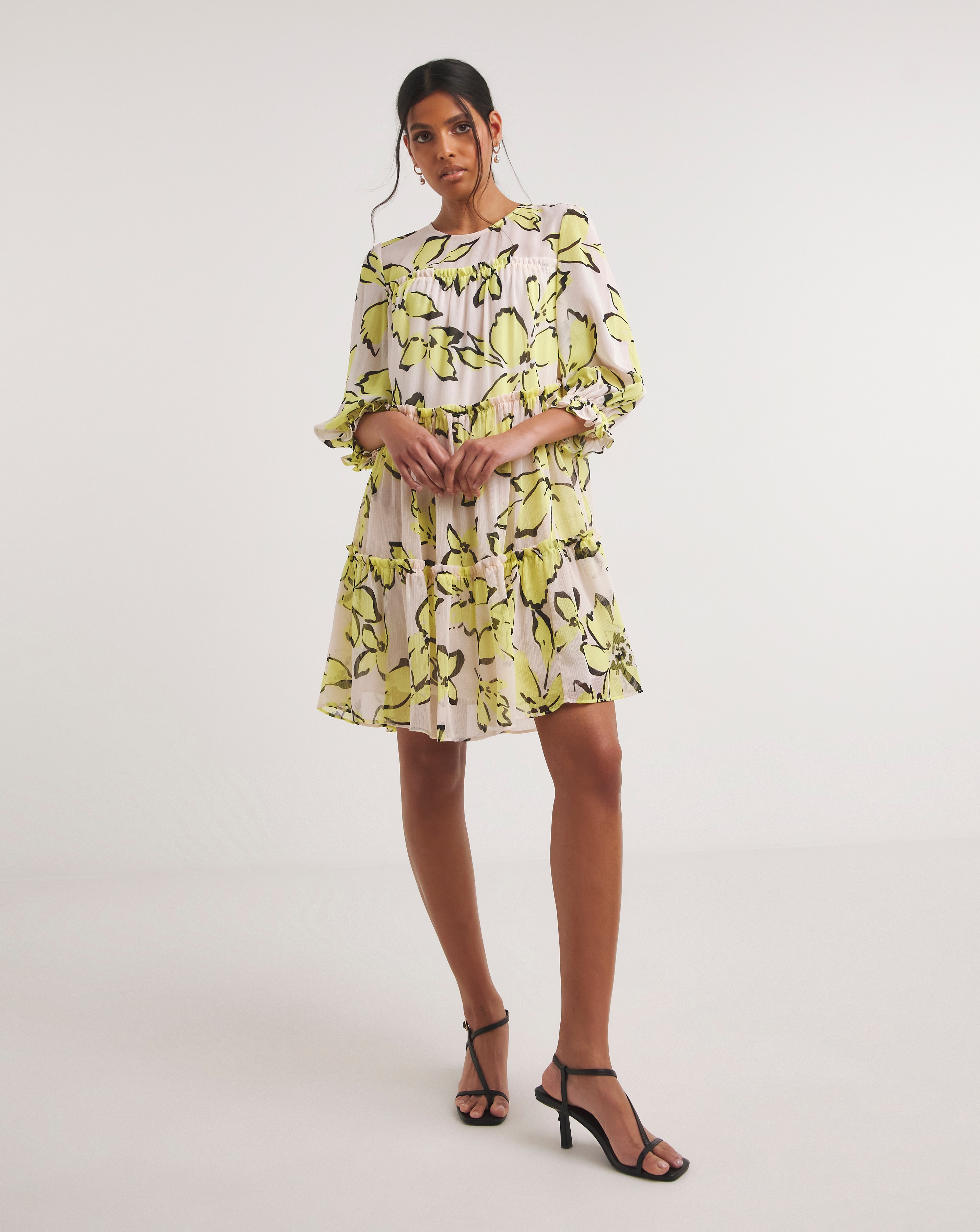 Joanna Hope Floral Tiered Swing Dress | Ambrose Wilson