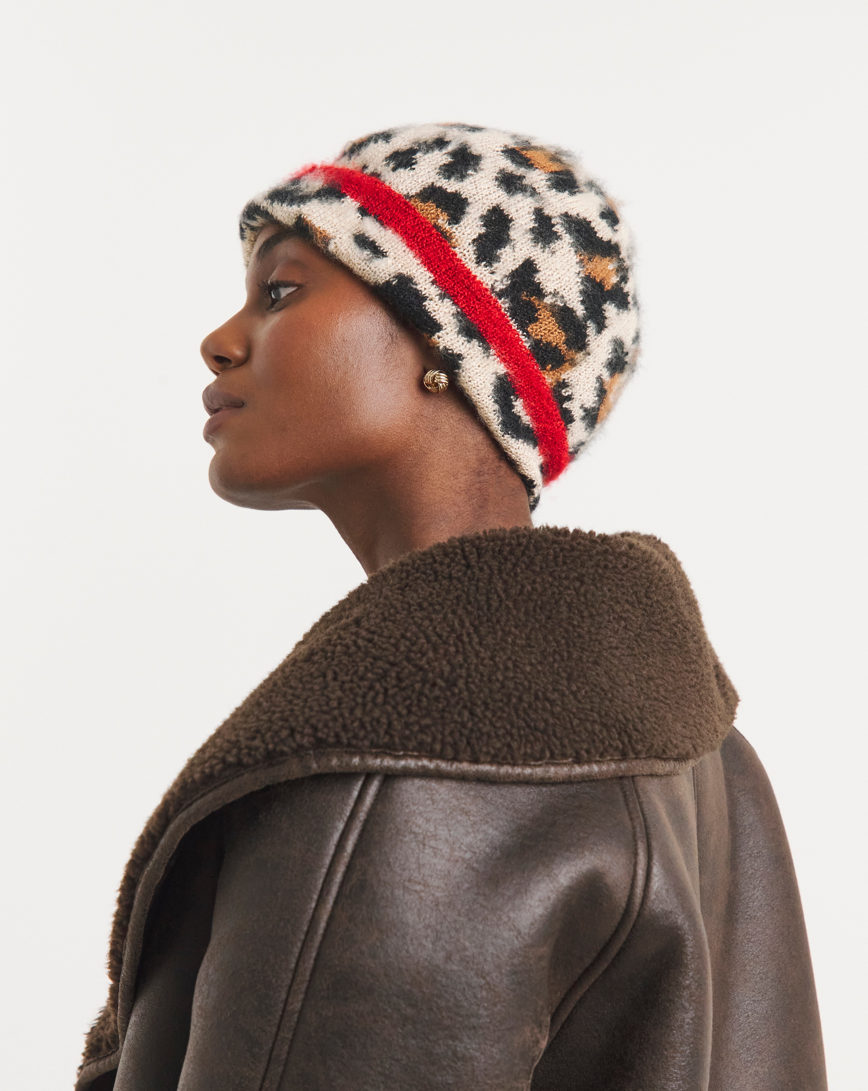 Leopard Print Beanie