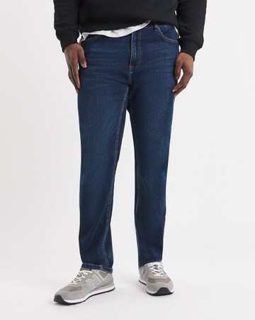 D555 Big & Tall Ambrose Tapered Fit Stretch Jeans - Vintage Blue