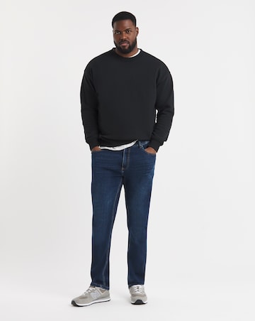 D555 Big & Tall Ambrose Tapered Fit Stretch Jeans - Vintage Blue