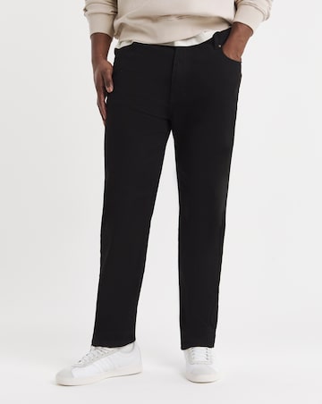 D555 Big & Tall Carlos Comfort Fit Stretch Jeans - Black