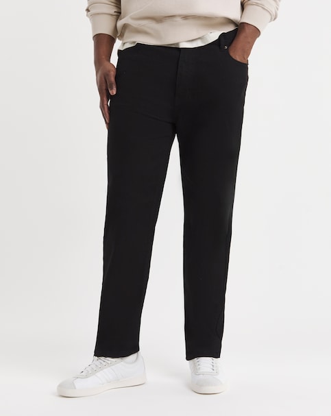 D555 Big & Tall Carlos Comfort Fit Stretch Jeans - Black