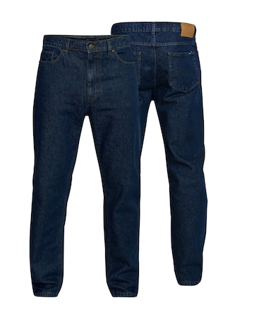 D555 Big & Tall Rockford Comfort Fit Jeans - Indigo