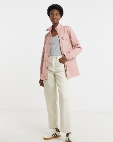 Blush Stretch Utility Jacket