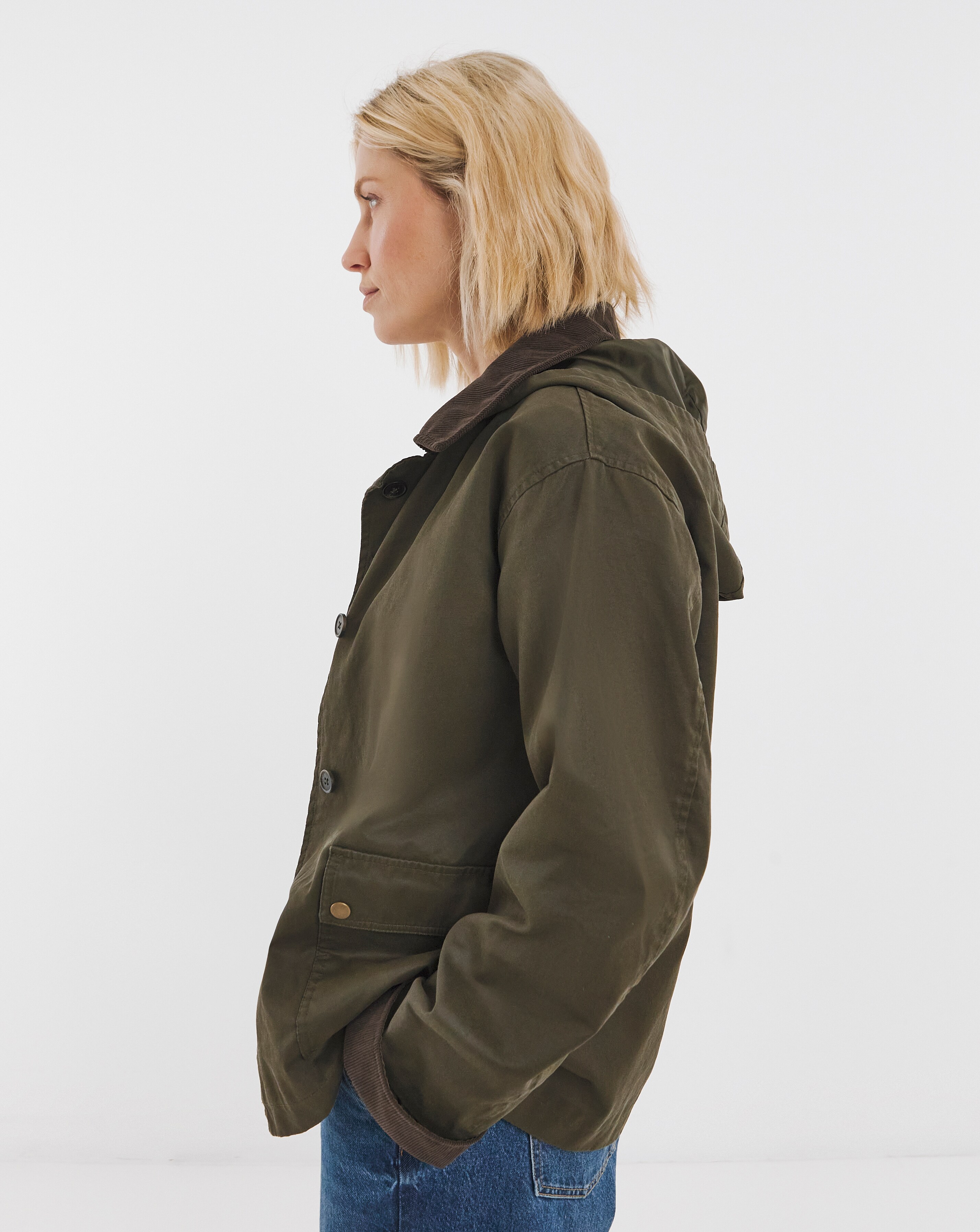 Coated Hooded Barn Jacket
