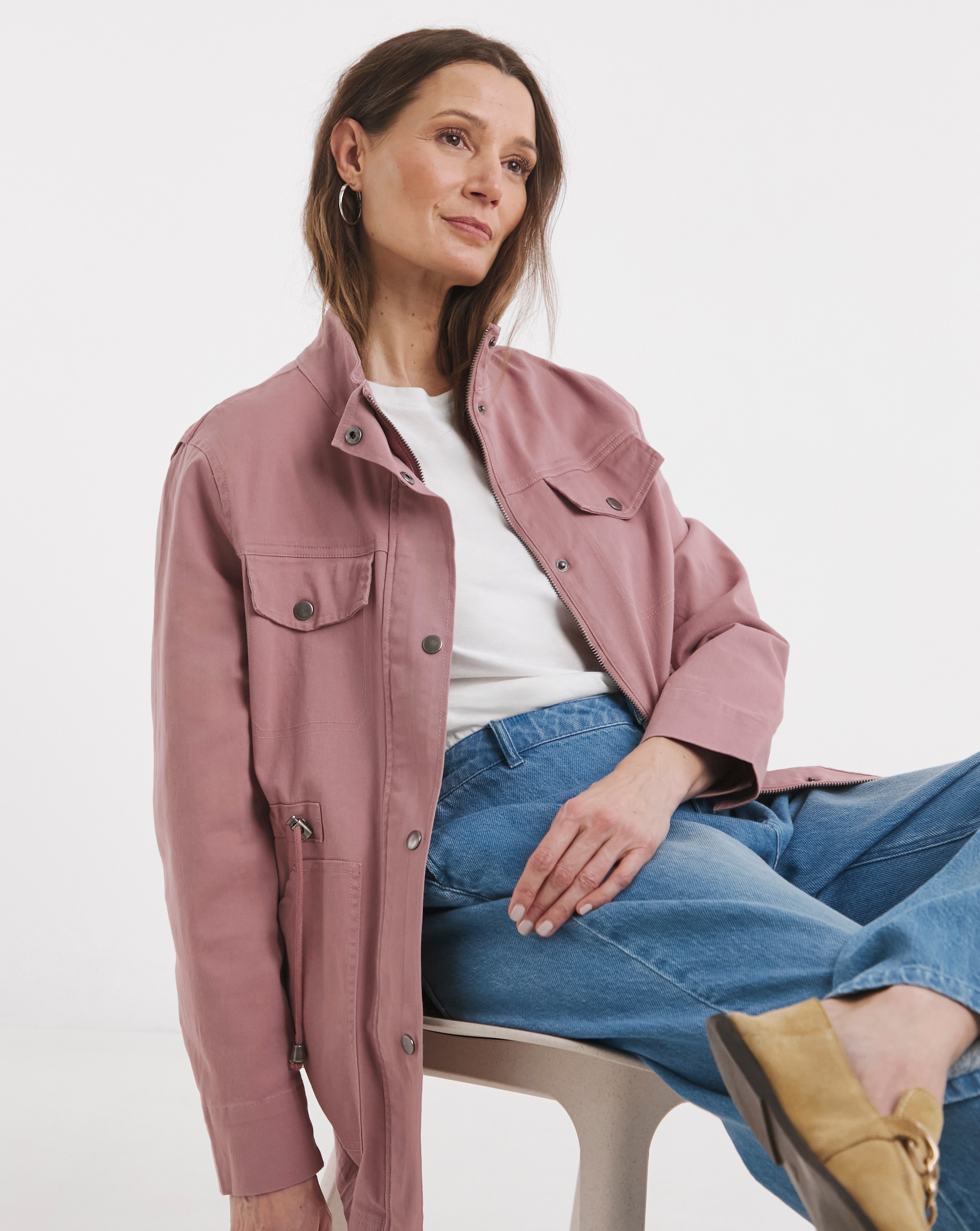 Blush Utility Stretch Jacket