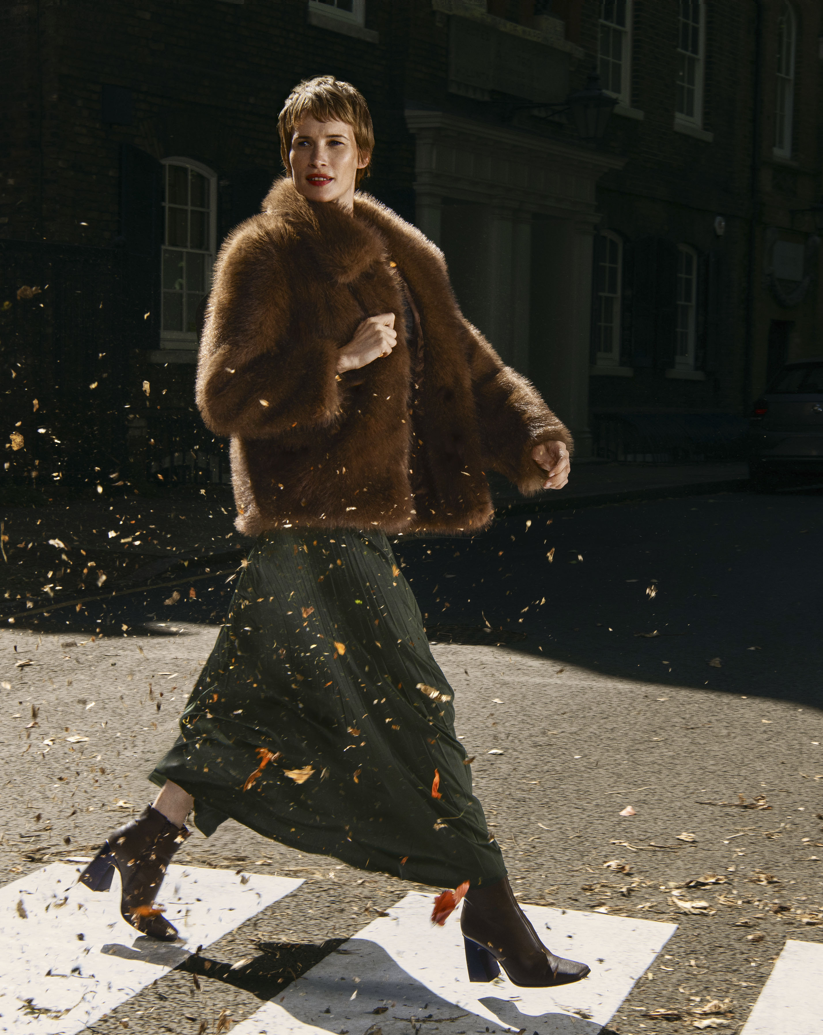 Tipped Faurx Fur Jacket