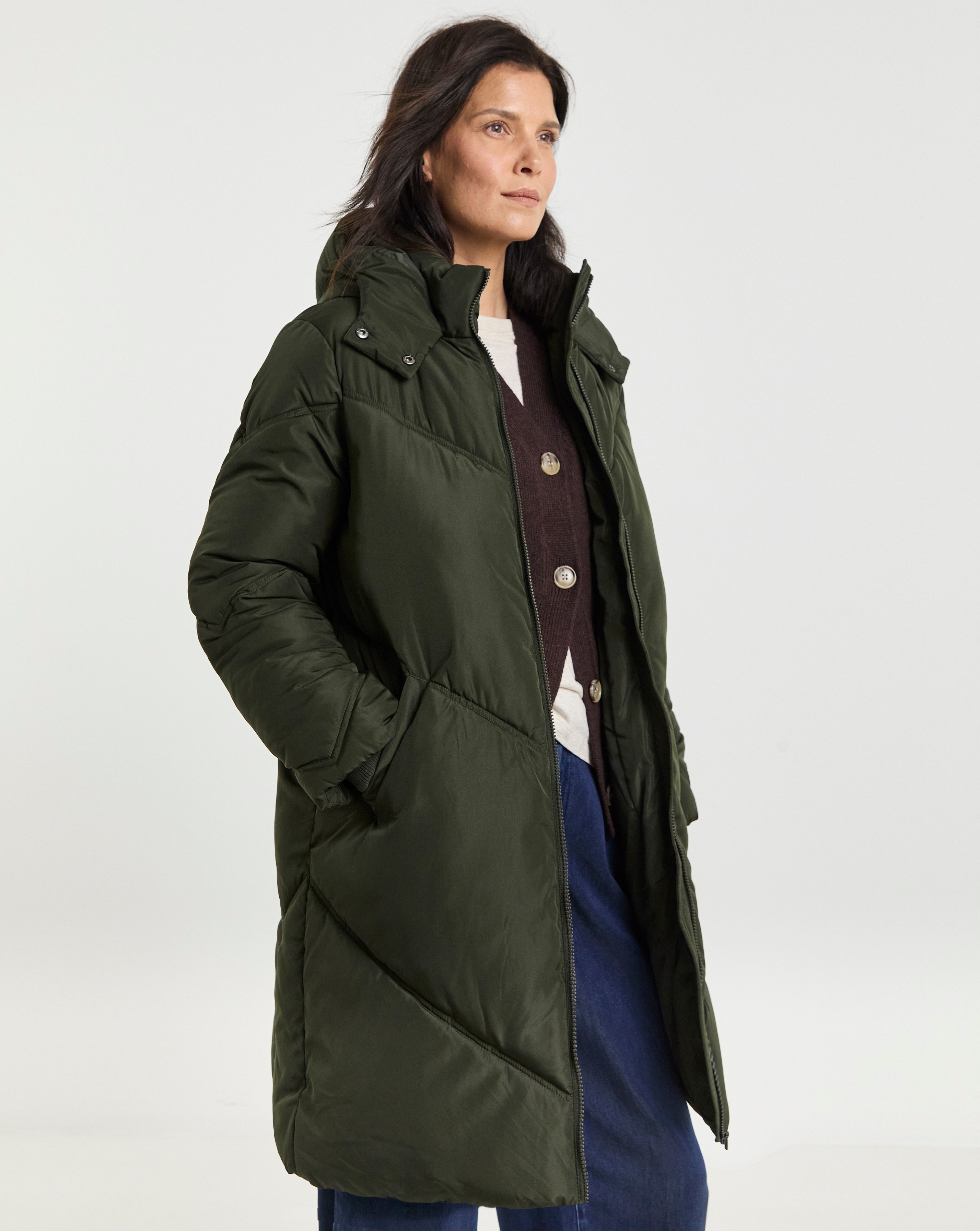 Mid Length Padded Coat