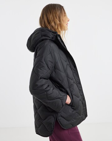 Black Short Quilted Jacket