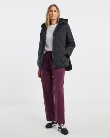 Black Short Quilted Jacket