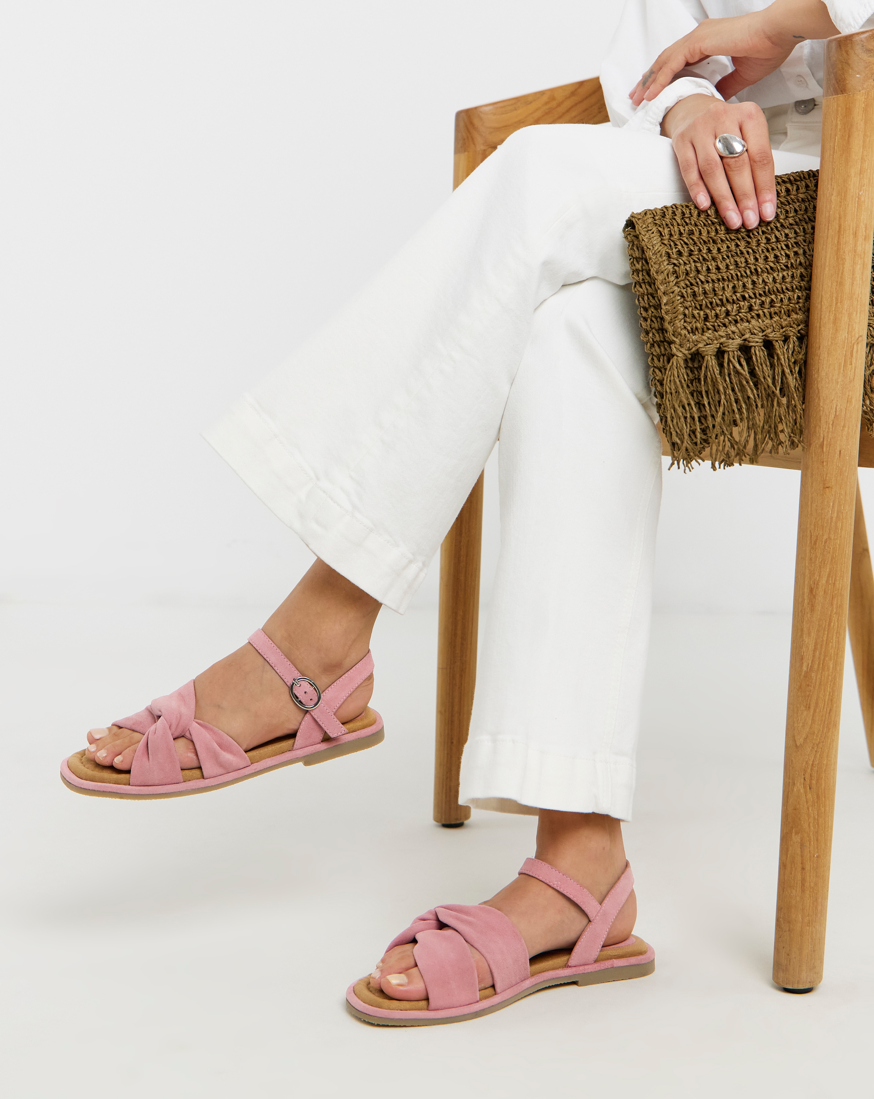 New In - Soft Twist Two Part Sandals Wide