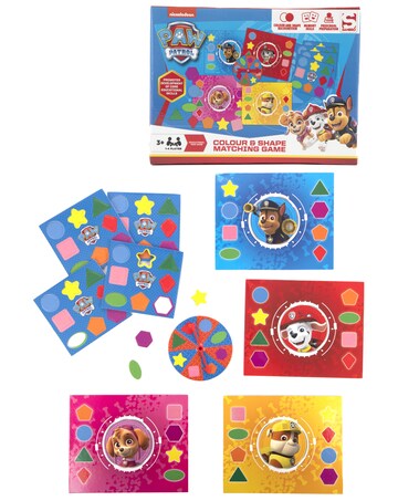 Paw Patrol Games Bundle Include Colour and Shape Matching, Counting Games