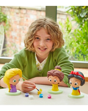 Paint Your Own Disney Princess Figure Bundle: Belle, Snow White and Rapunzel