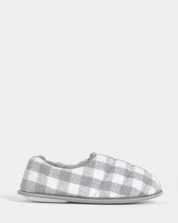Promise Checkered Full Slippers - Extra Wide Fit (EEE)