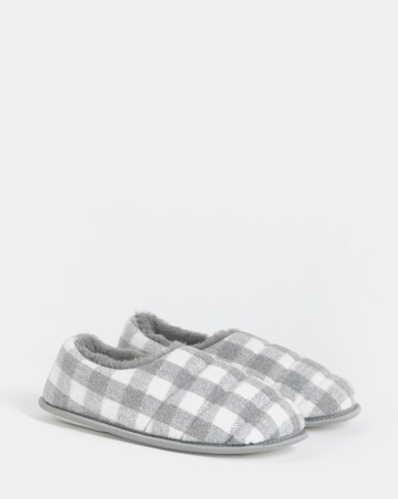 Promise Checkered Full Slippers - Extra Wide Fit (EEE)