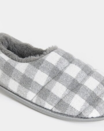 Promise Checkered Full Slippers - Extra Wide Fit (EEE)