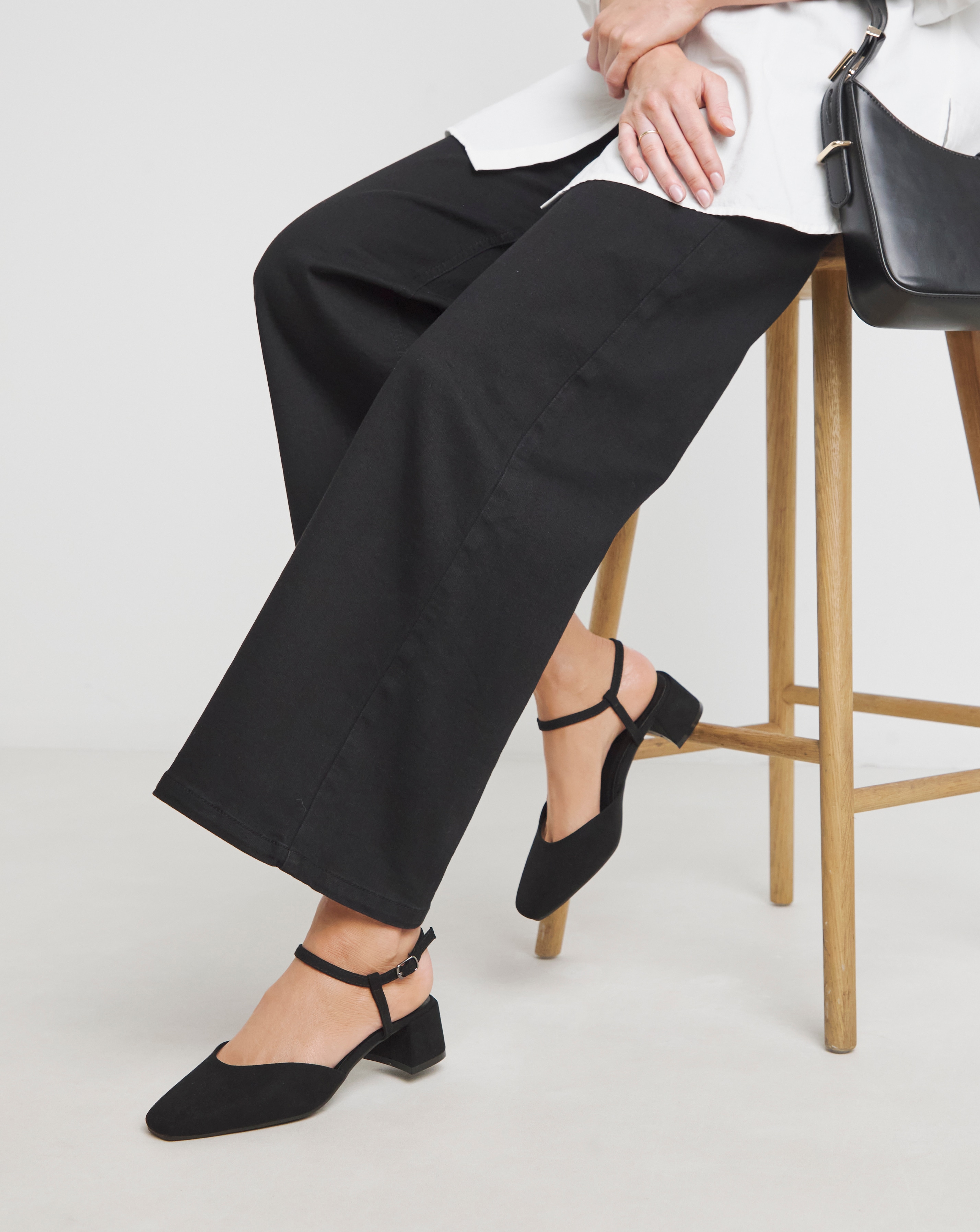 Two Part Heeled Shoes Ex Wide