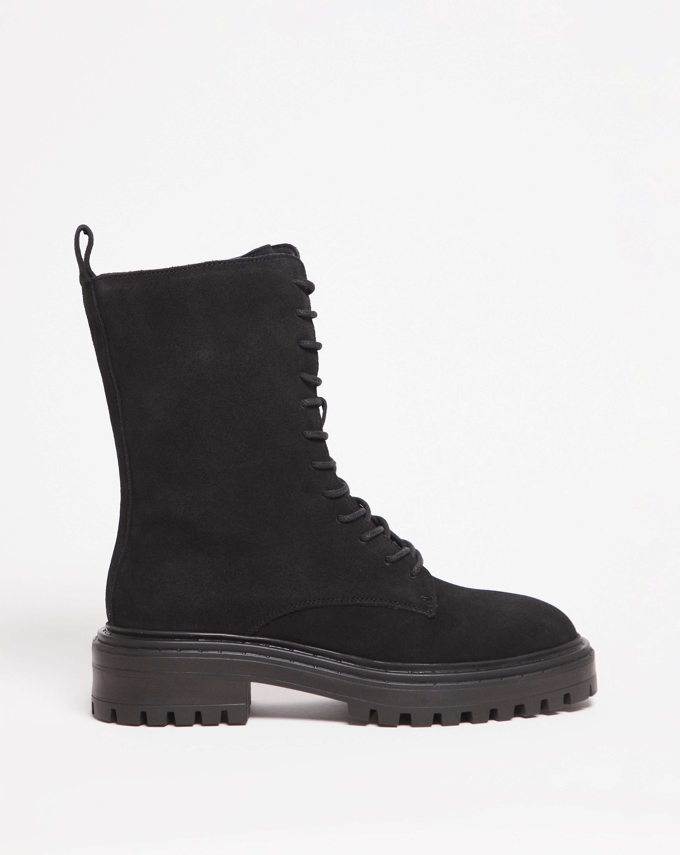 Suede Lace Up Boot E Fit