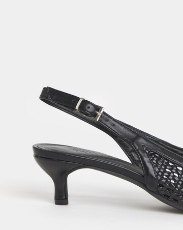 Bolero Woven Pointed Toe Slingbacks - Extra Wide Fit (EEE)