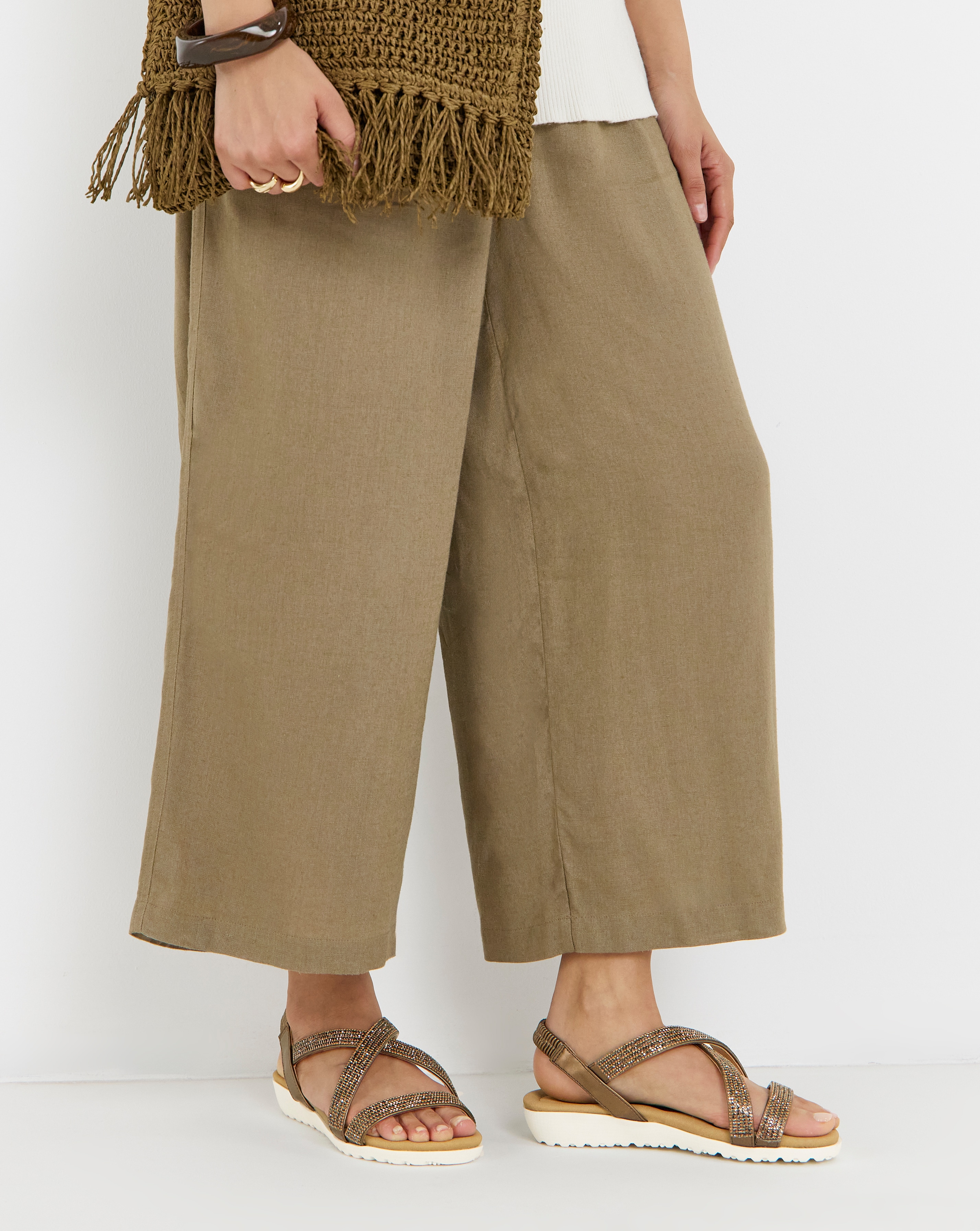 Low Wedge Diamante Sandal Wide