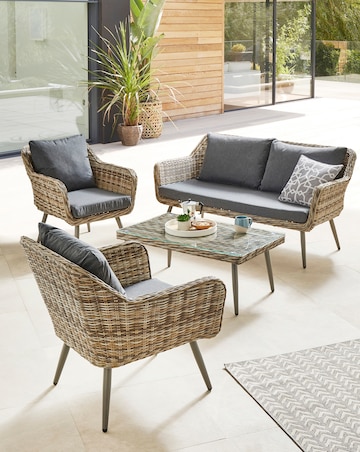 Novara Rattan 5 Piece Sofa Set