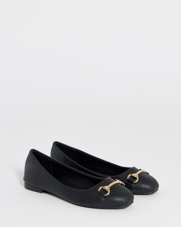 Tandra Classic Ballerina With Snaffle Trim - Extra Wide Fit (EEE)