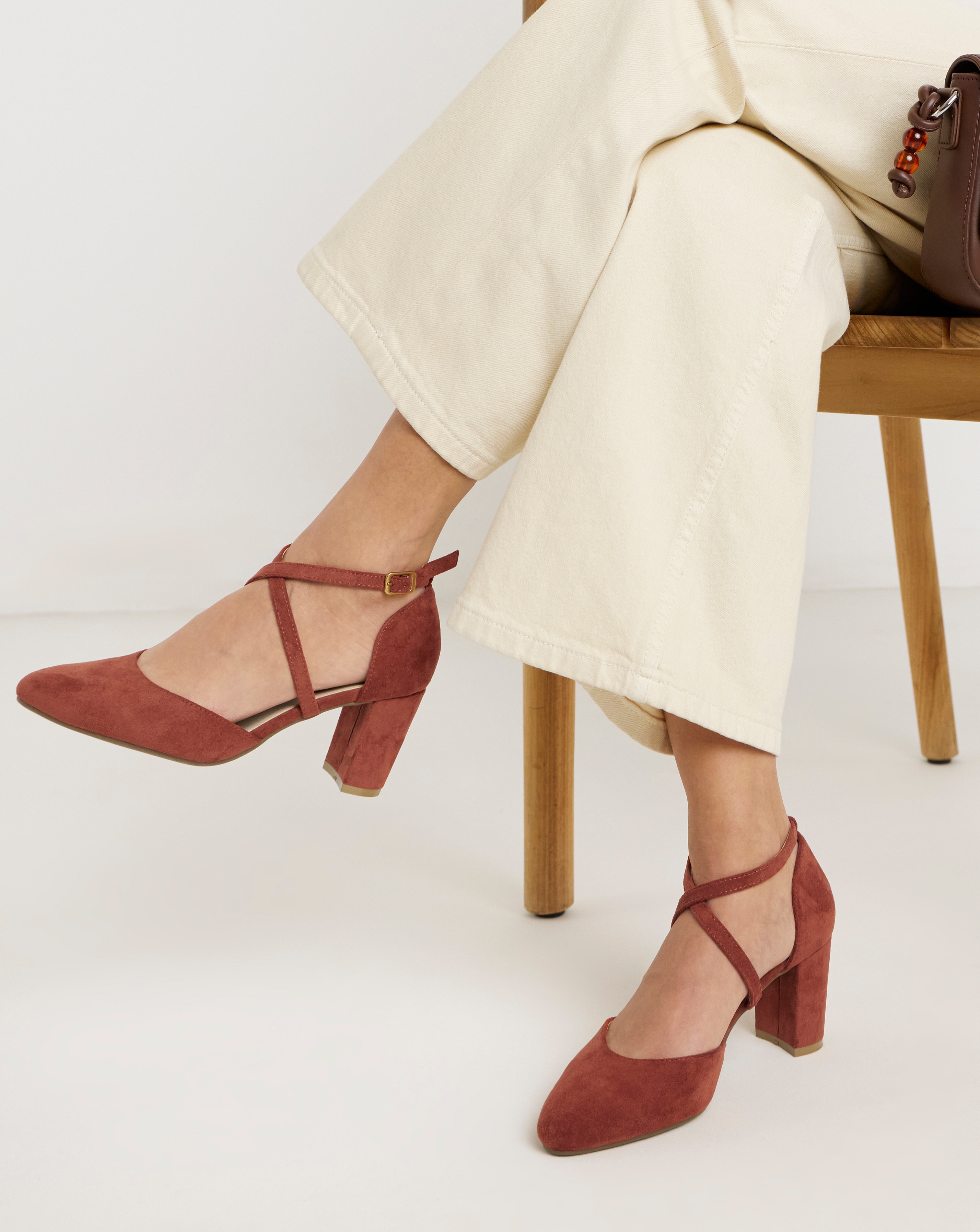 New In - Two Part Heels With Crossover Wide